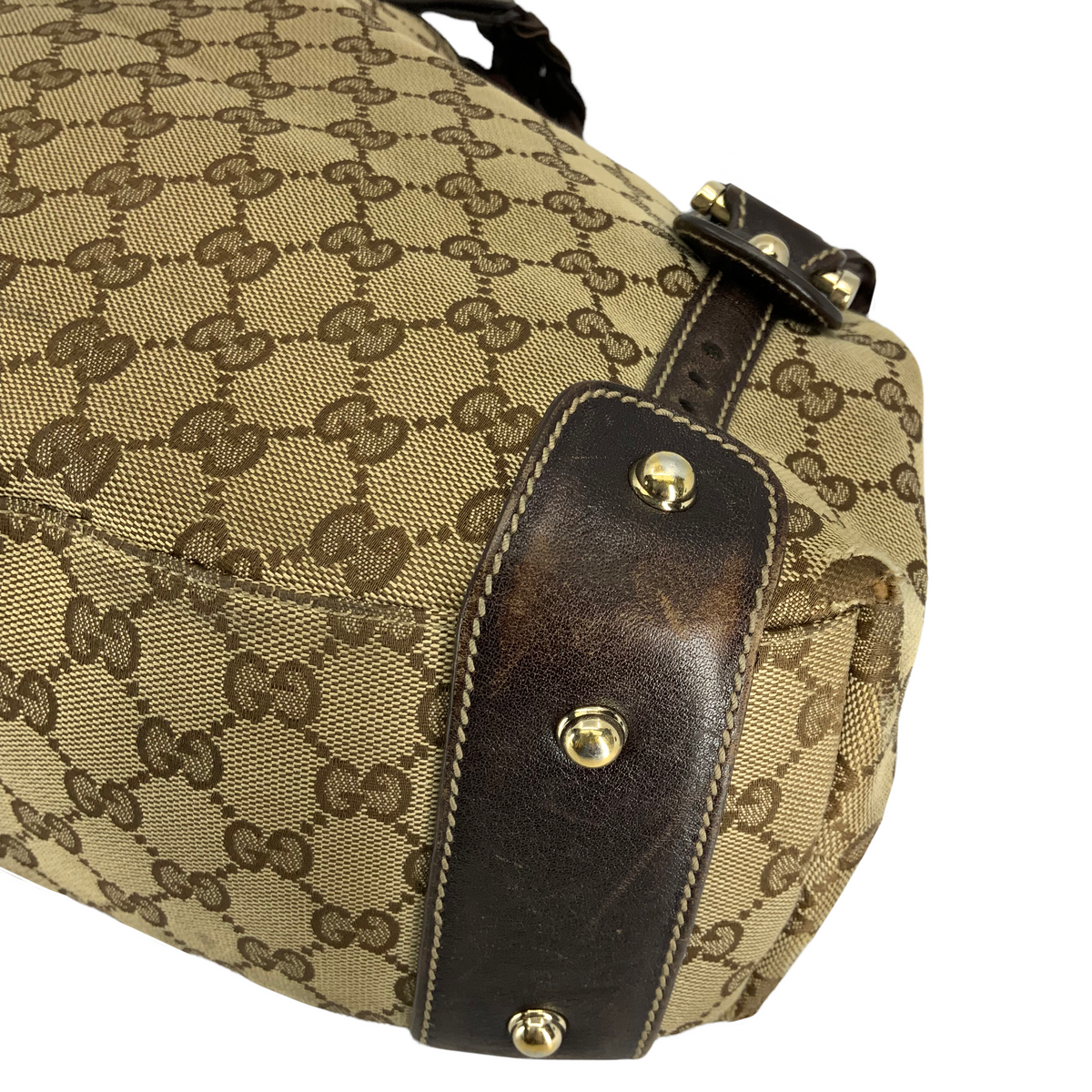 GUCCI Monogram Canvas Pelham Hobo