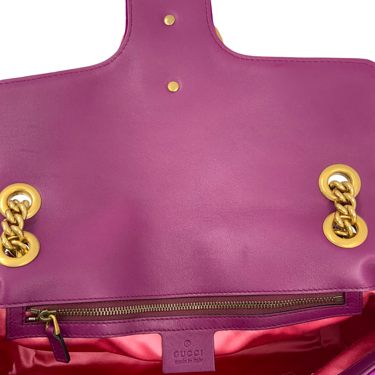 Gucci GG Marmont Matelasse Velvet Medium Shoulder Bag