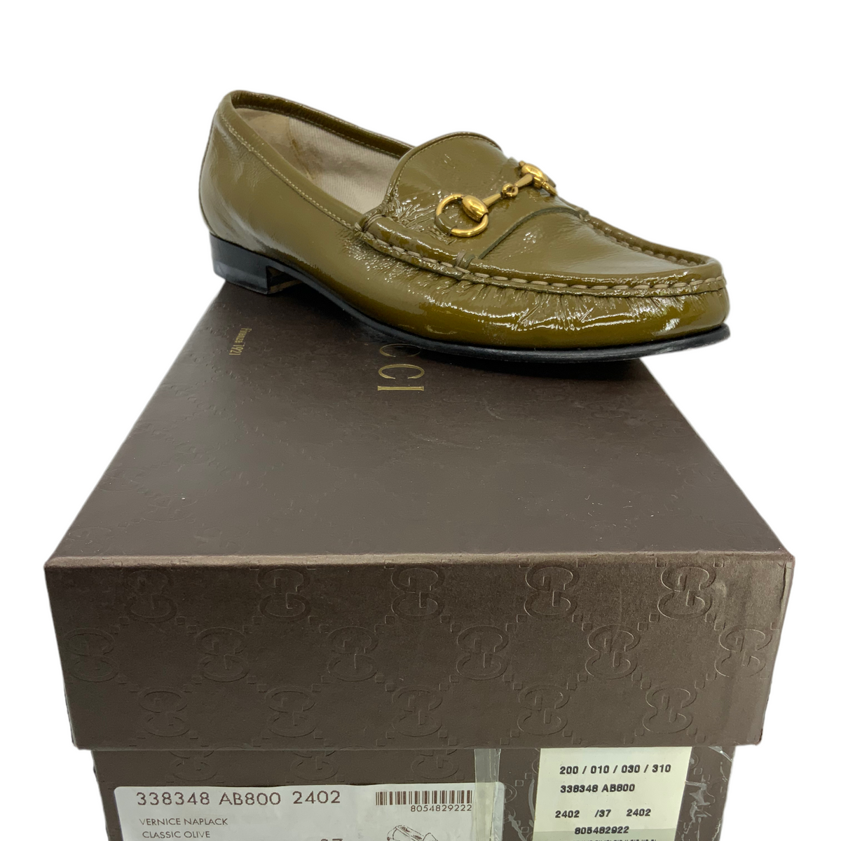 Gucci Classic Patent Leather Horsebit Loafers Size 7