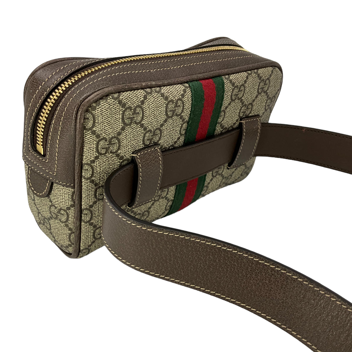 GUCCI GG Supreme Canvas Small Ophidia Belt Bag Size 95