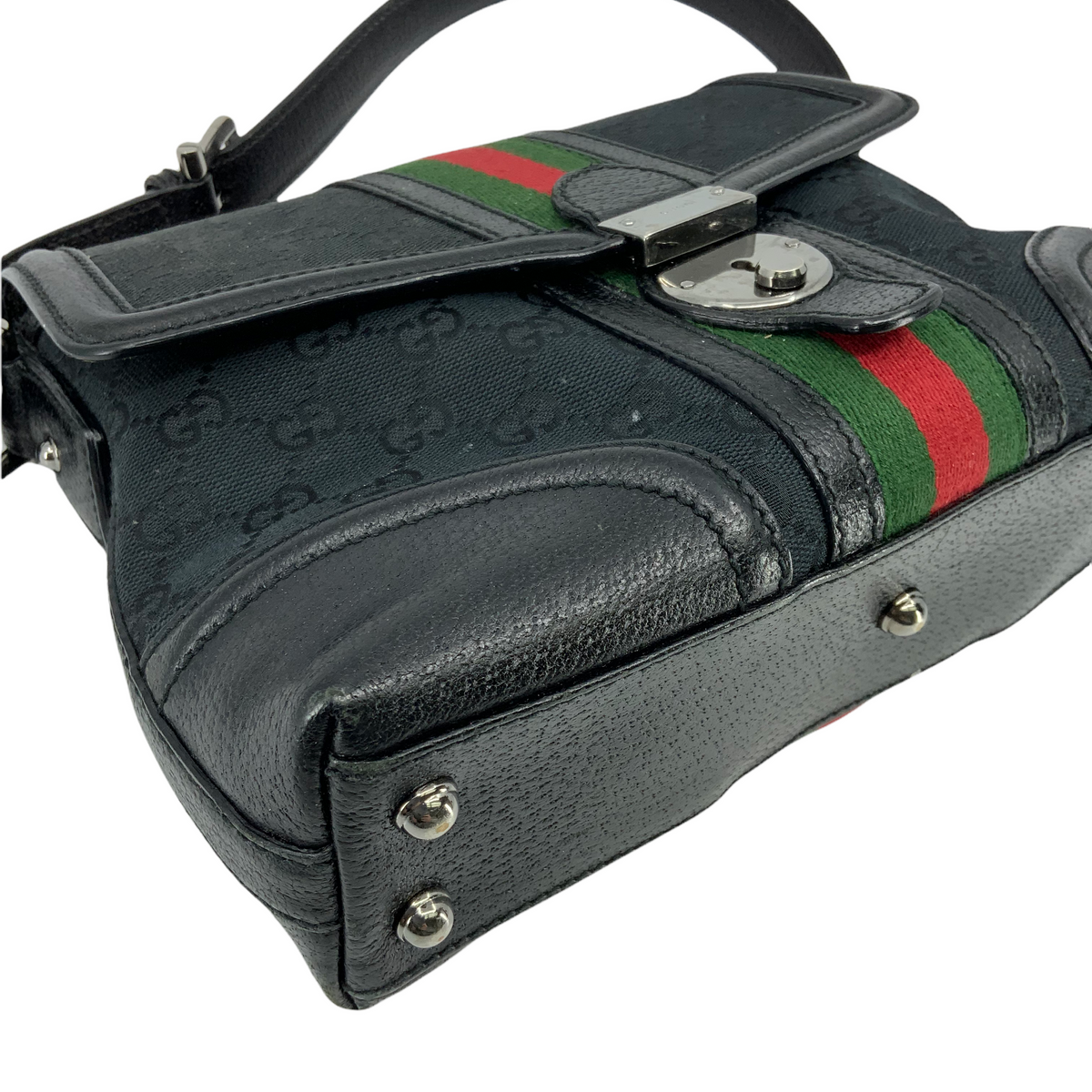 Gucci GG Canvas Small Treasure Flap Shoulder Bag