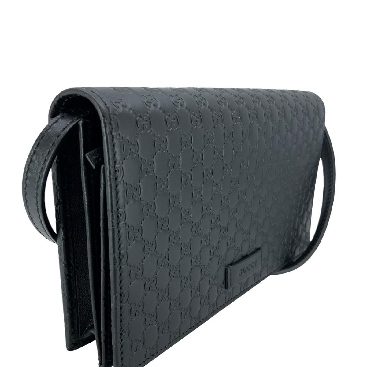 GUCCI Microguccissima GG Leather Crossbody Wallet NEW
