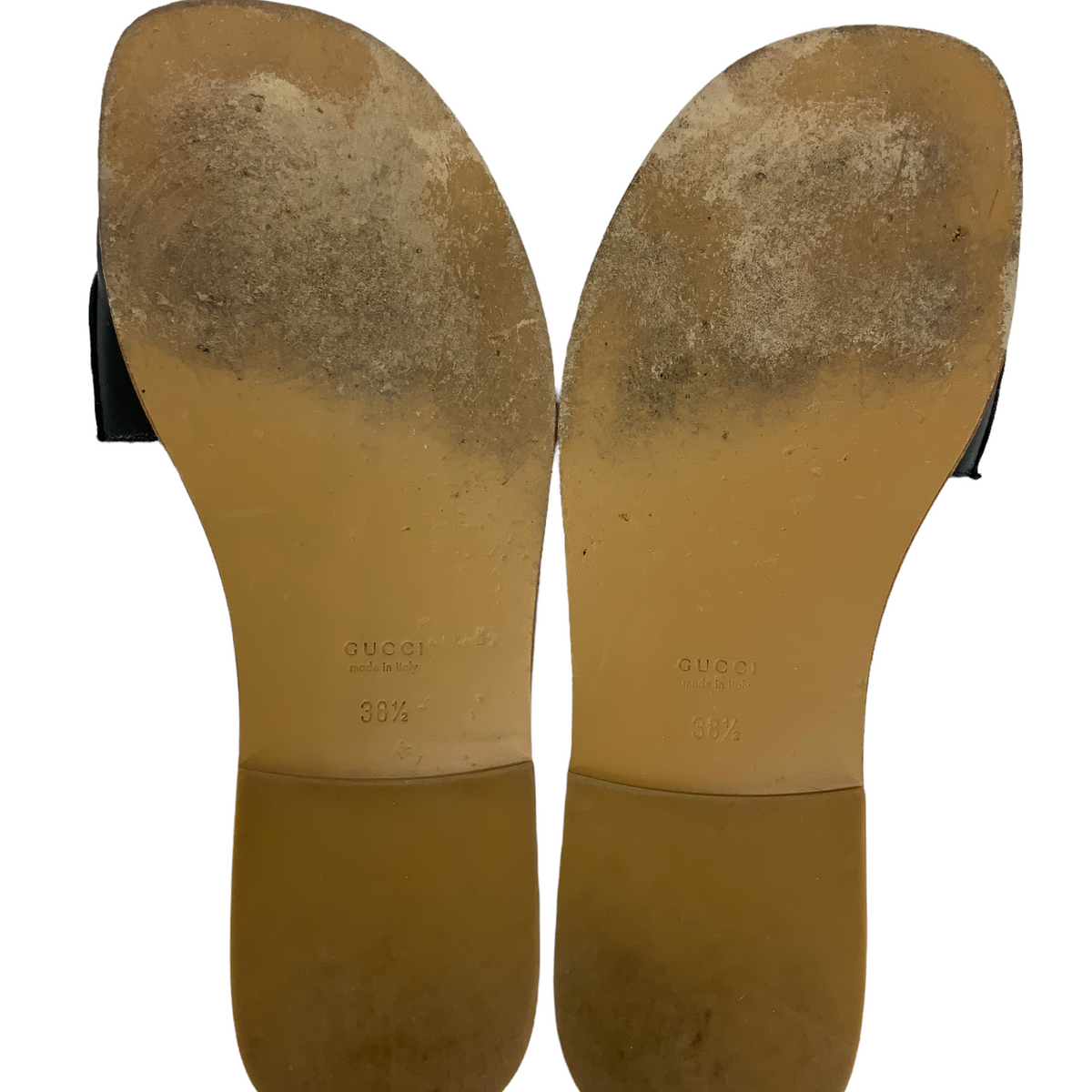 GUCCI Varadero Leather Horsebit Slide Sandals Size 8.5