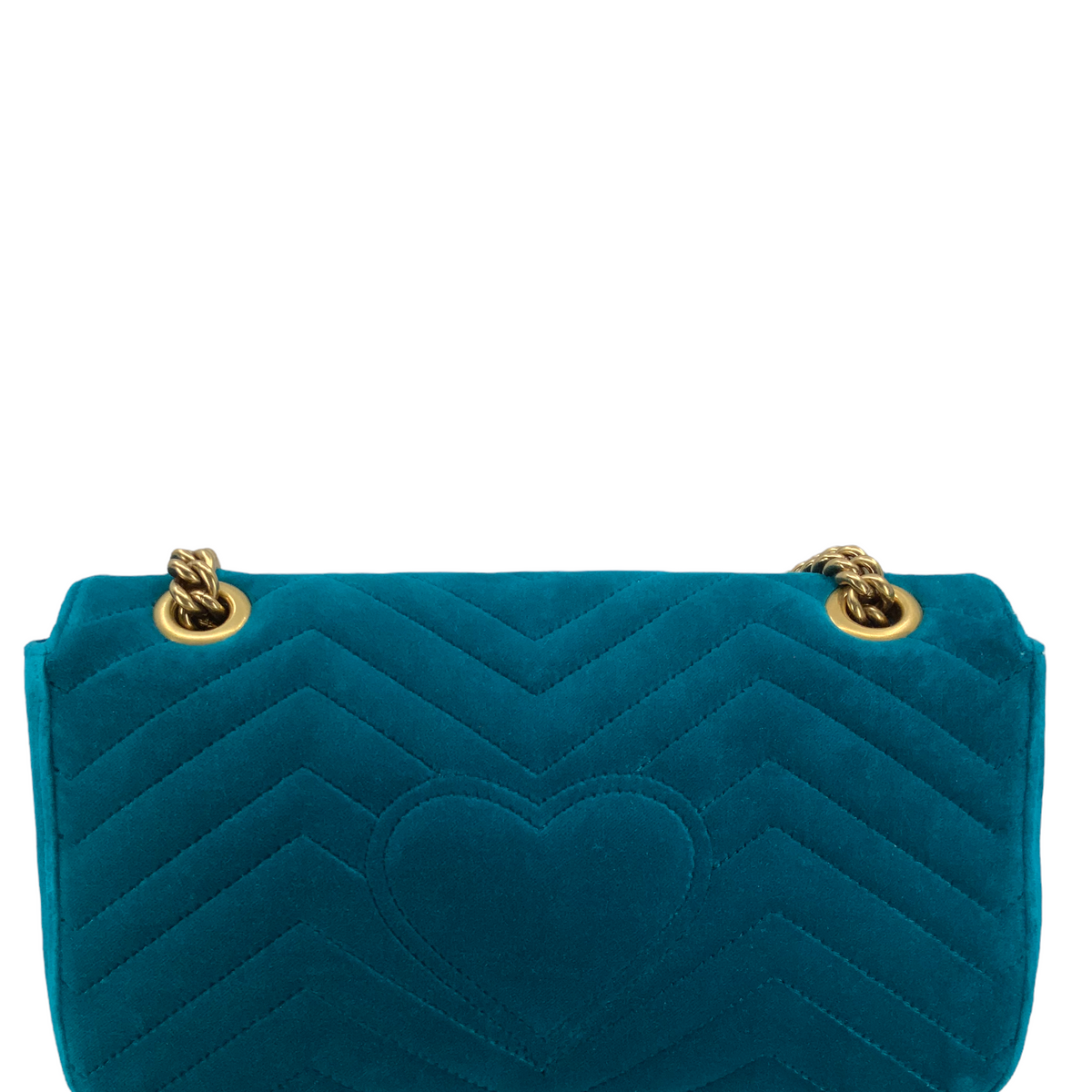 Gucci GG Marmont Matelasse Velvet Small Shoulder Bag
