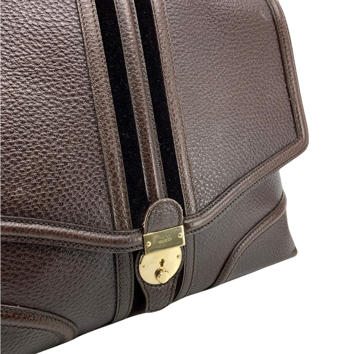 Gucci Leather Treasure Flap Shoulder Bag
