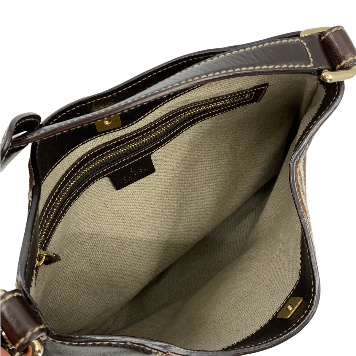 Gucci Zebra Print Pony Hair Horsebit Hasler Hobo Bag