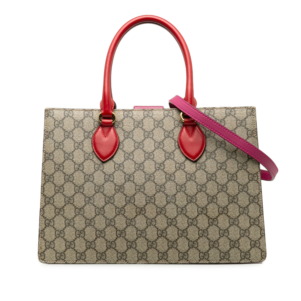 GUCCI Medium GG Supreme Convertible Tote Satchel