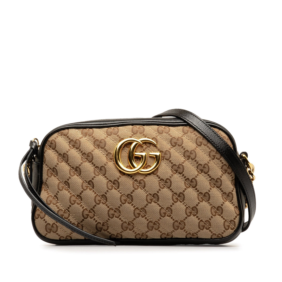 GUCCI Small GG Canvas Marmont Matelasse Camera Bag