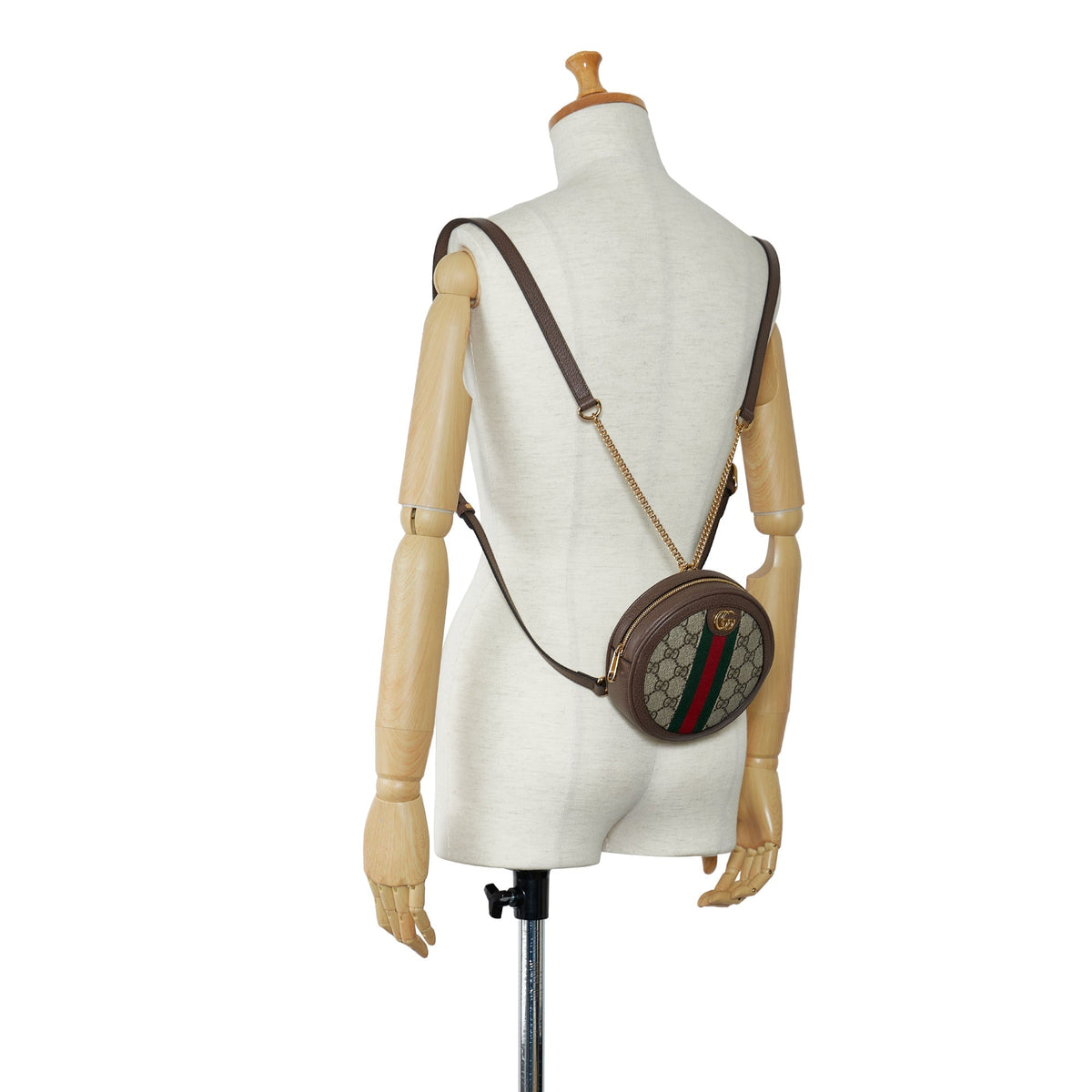 GUCCI Mini GG Supreme Round Ophidia Backpack