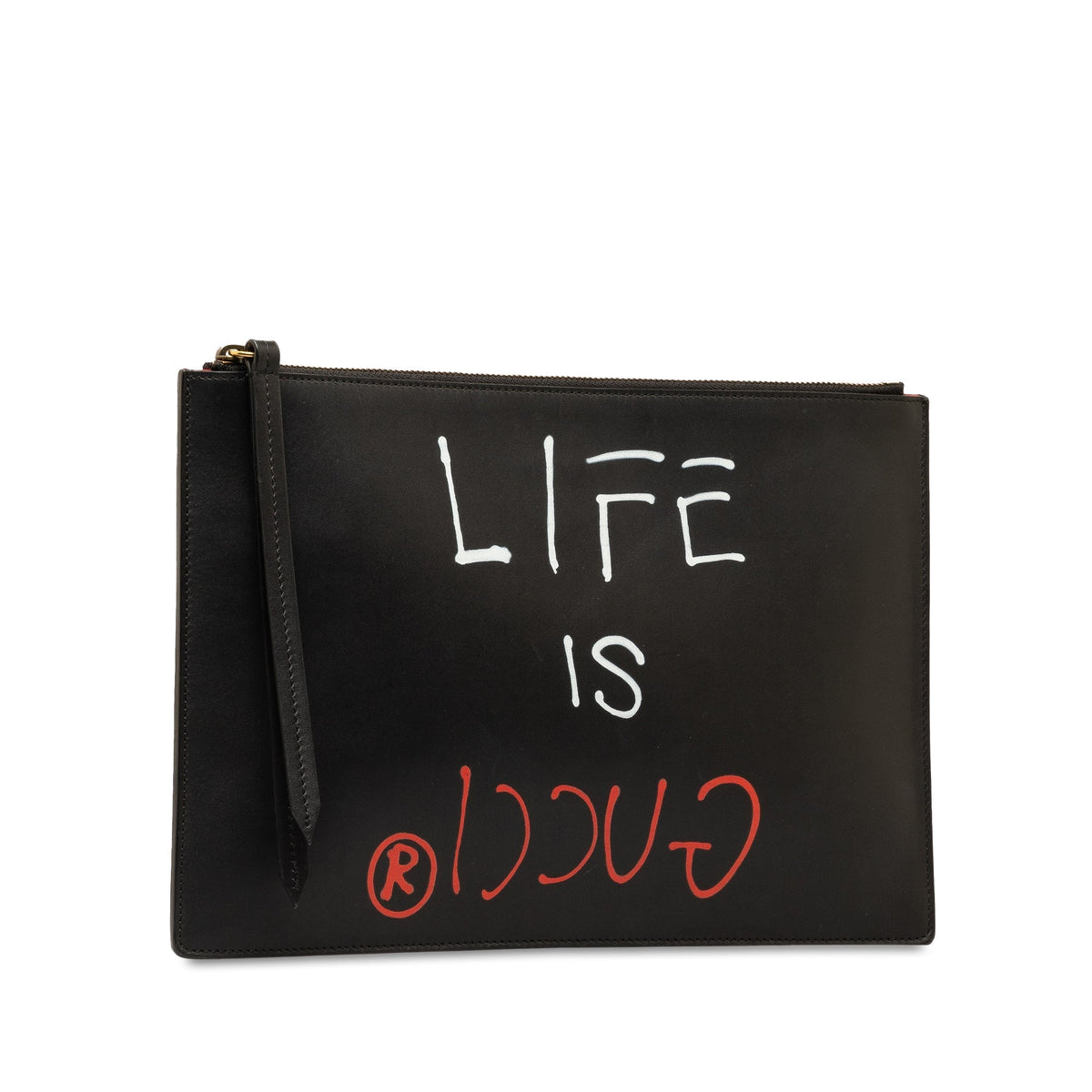 GUCCIGhost Life is  Zip Pouch Clutch Bag