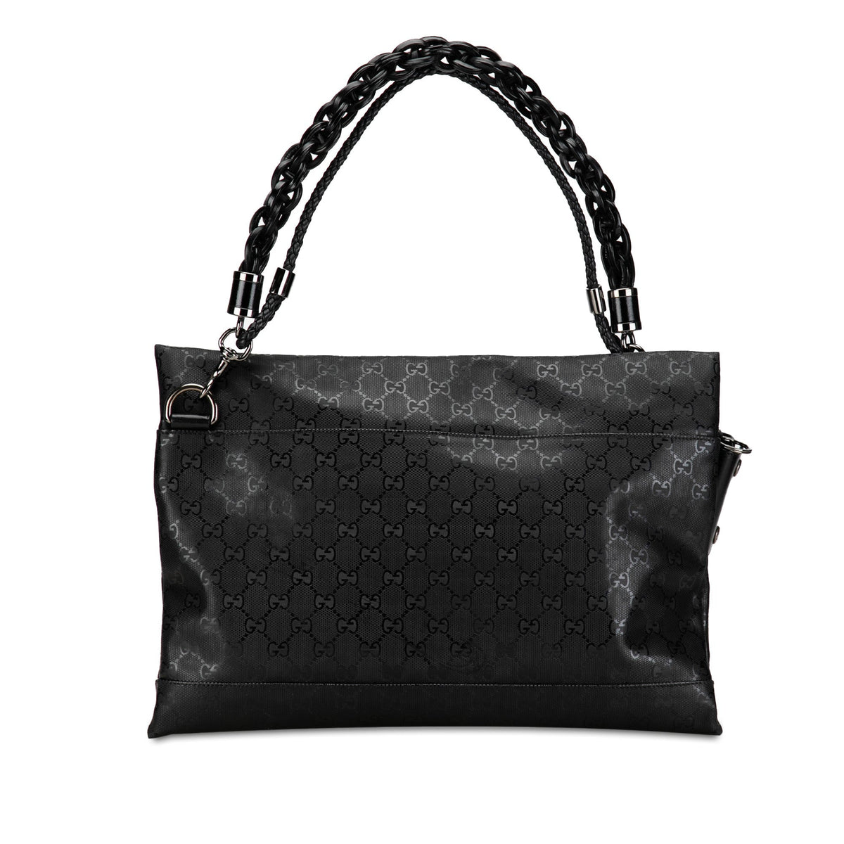 GUCCI GG Imprime Studded Shoulder Bag