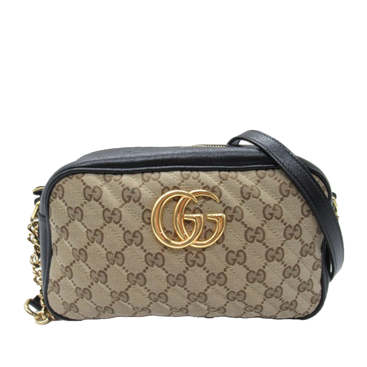 GUCCI Small GG Canvas Marmont Matelasse Camera Bag