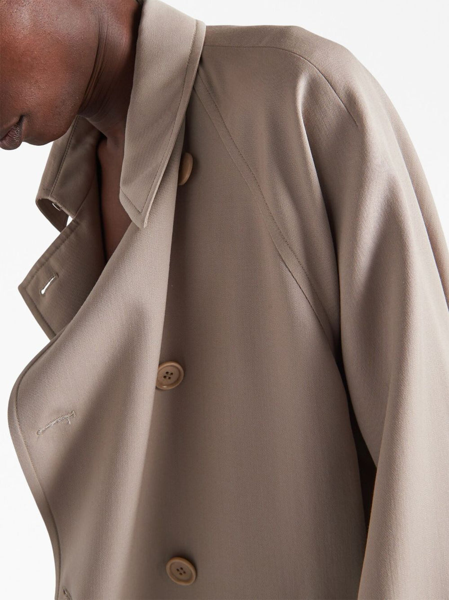 PRADA Men's Gabardine Trench Jacket for SS24