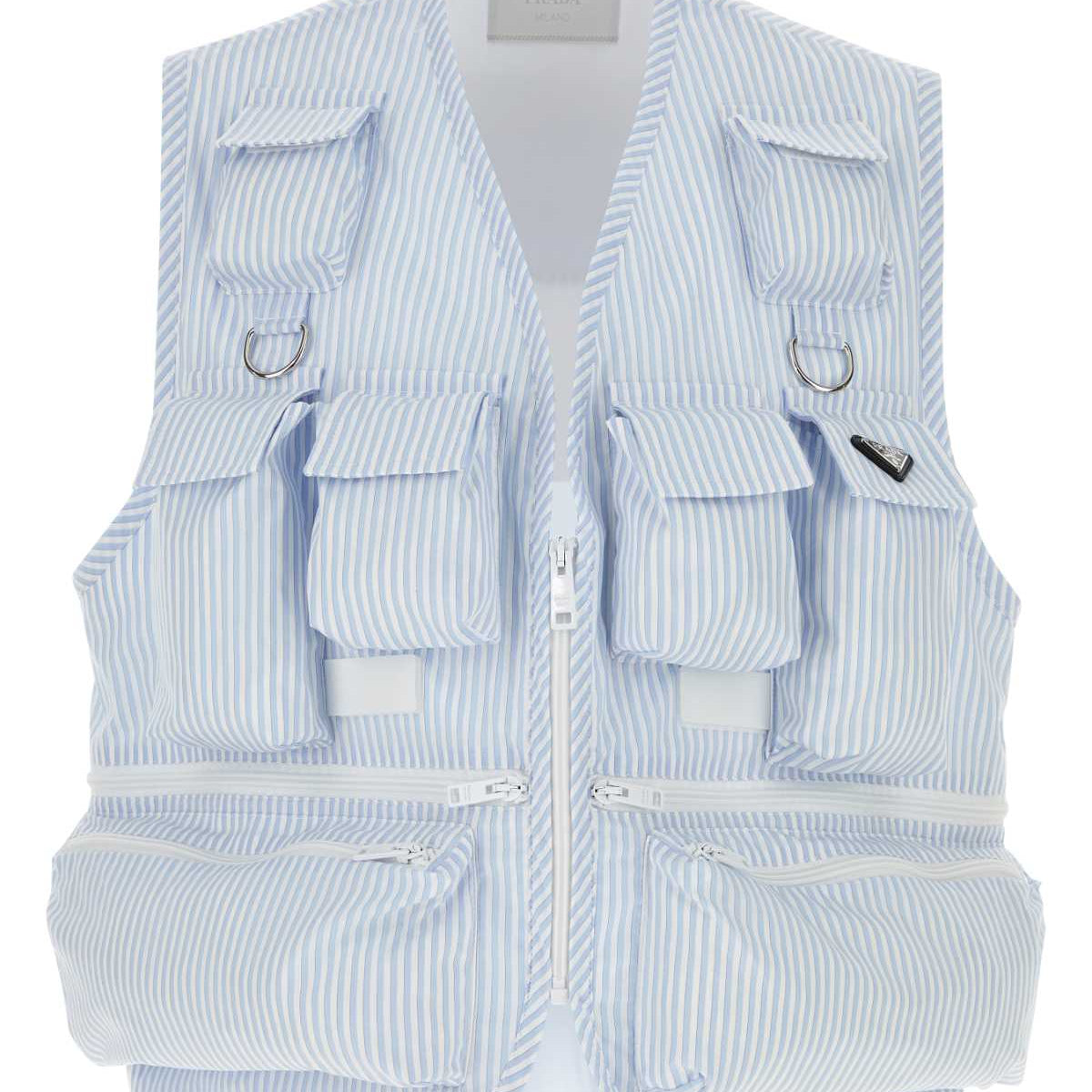 PRADA Embroidered Poplin Vest for Men - SS24 Collection