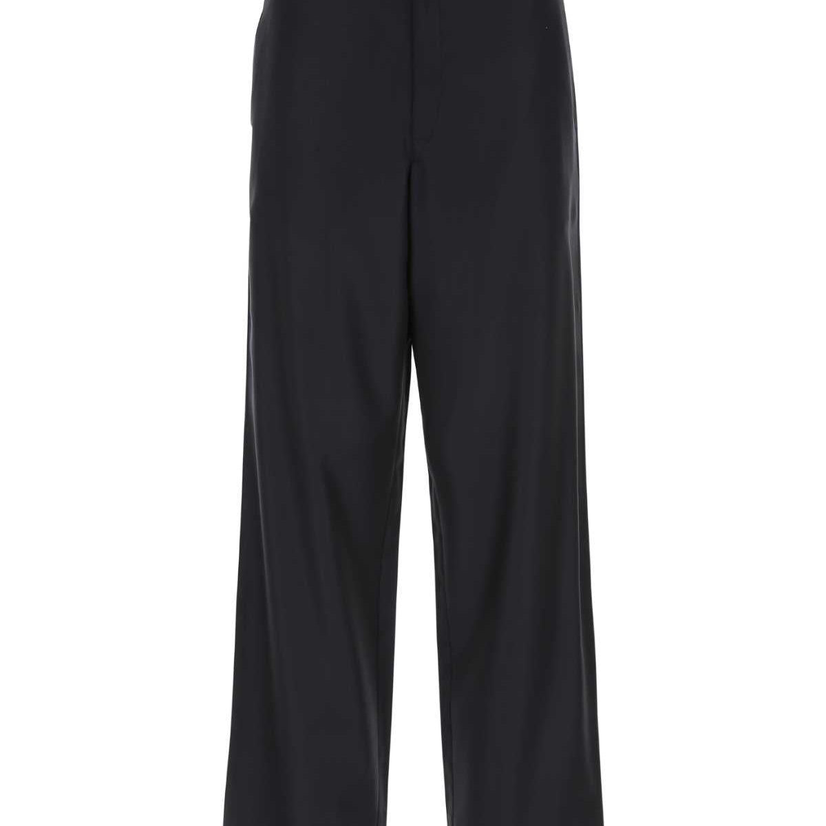 PRADA Wide-Leg Wool Trousers for Men - FW22 Collection