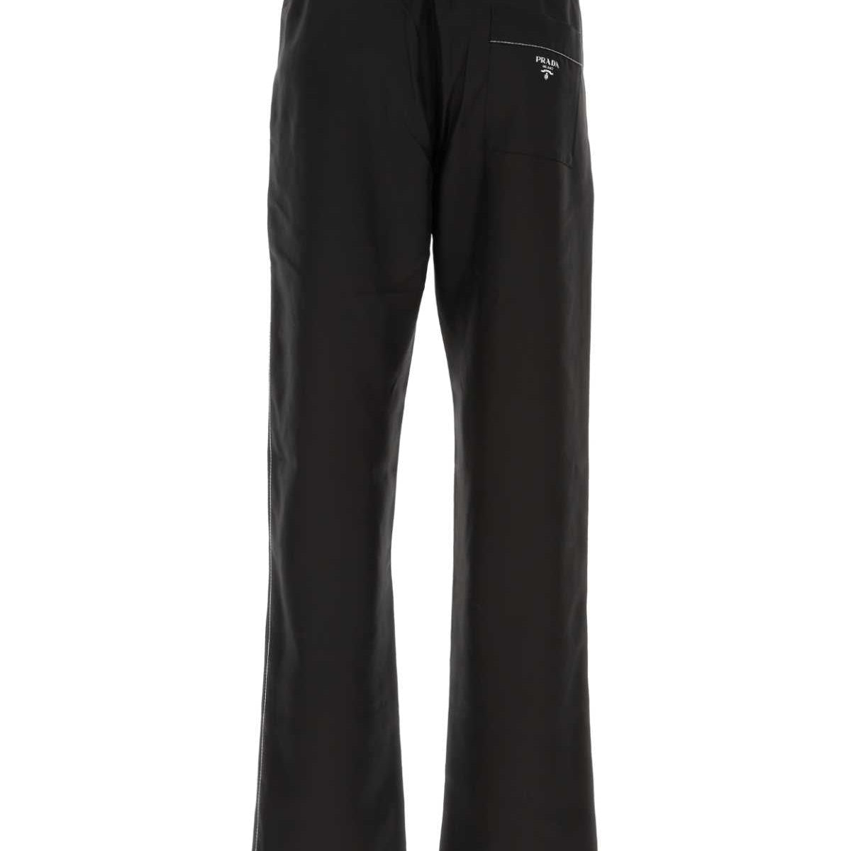 PRADA Silk Pyjama Pants for Men - SS25 Collection