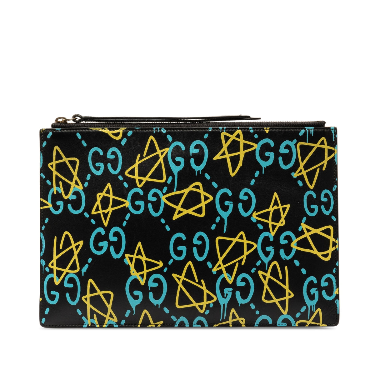 GUCCI Leather Ghost Clutch Clutch Bag