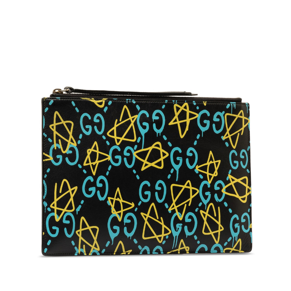 GUCCI Leather Ghost Clutch Clutch Bag
