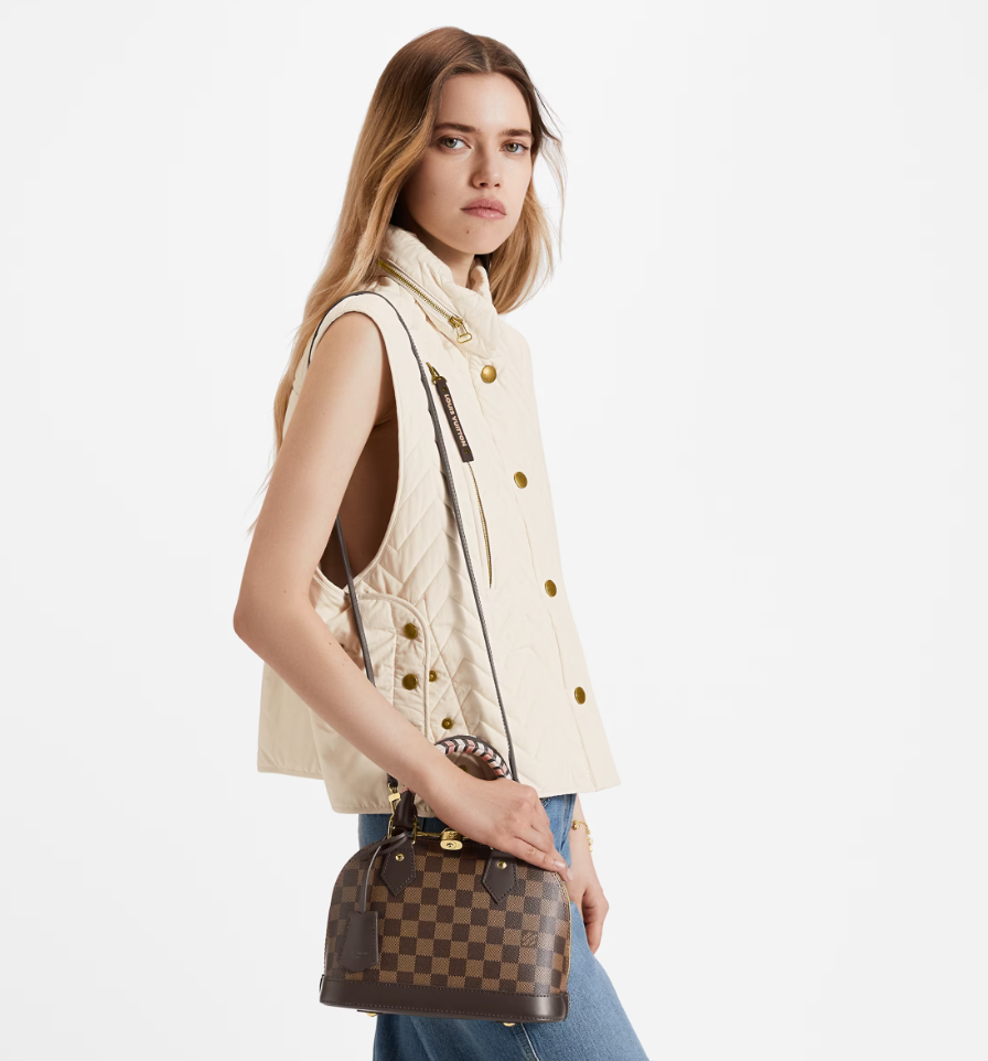 Ava’s Mode Damier Ebene Braided Alma BB