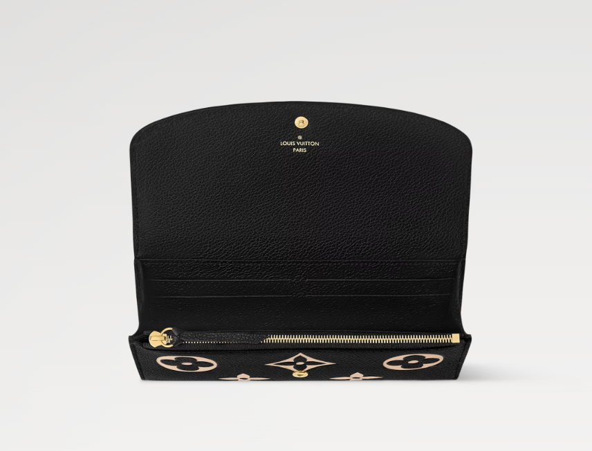 Ava’s Mode EMILIE WALLET Black/Beige