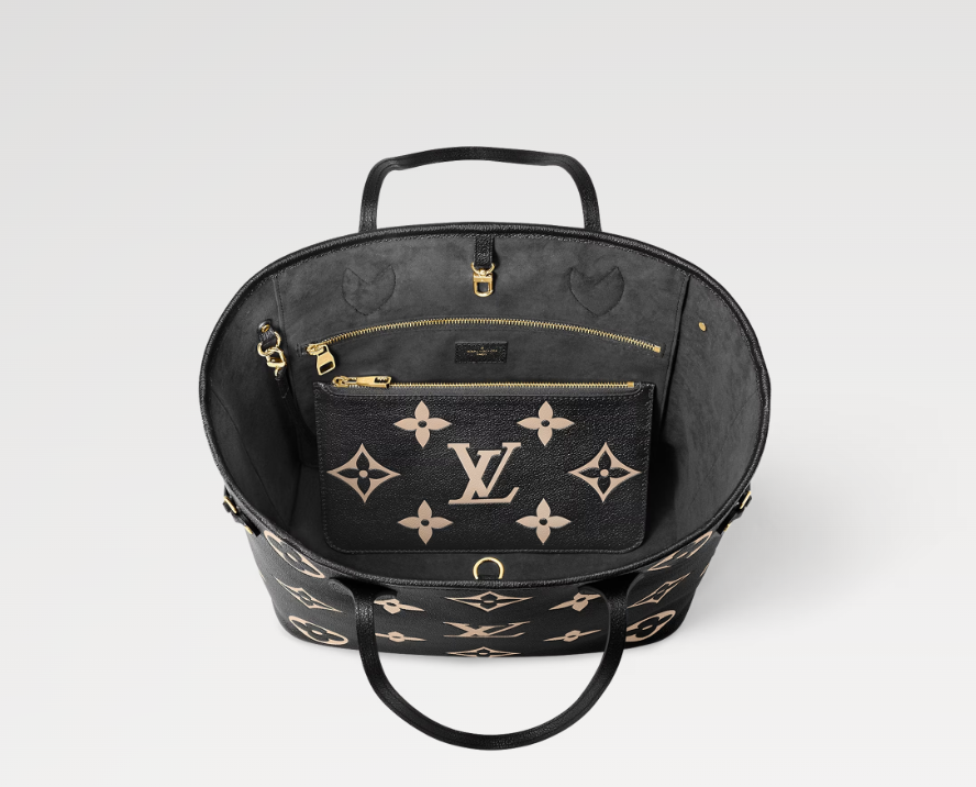 Ava’s Mode Neverfull MM Tote Black/Beige