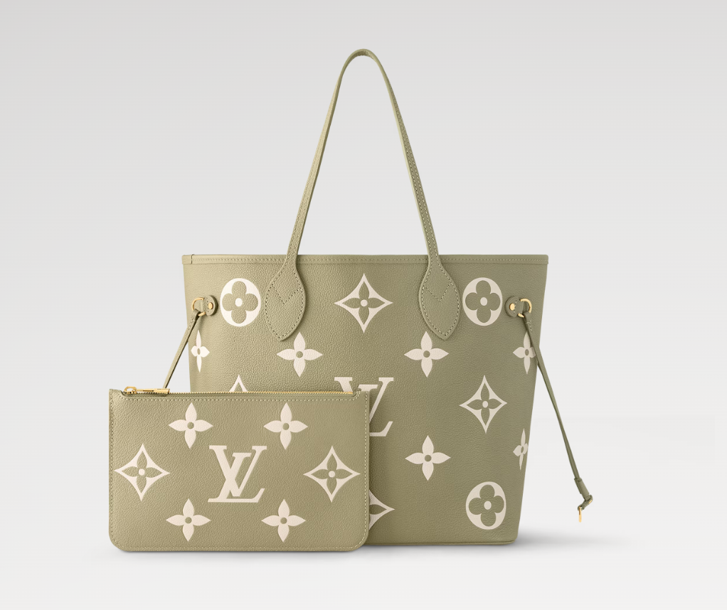 Ava’s Mode Neverfull MM Tote Khaki Cream