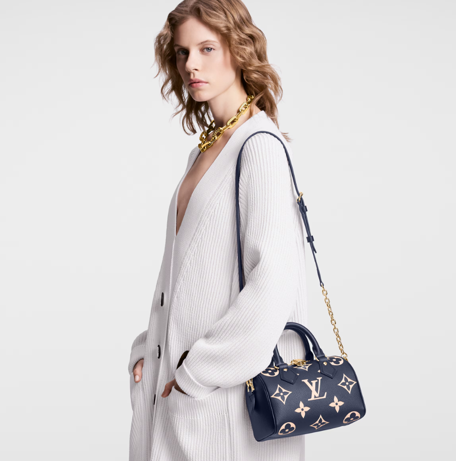 Ava’s Mode Speedy Bandouliere 20 Navy / Crème