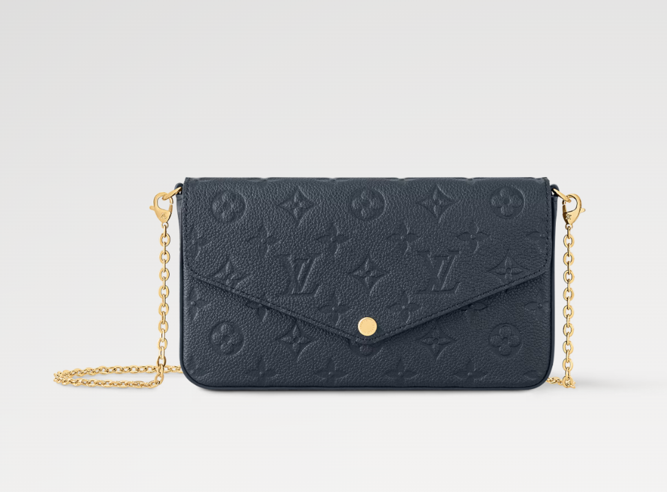 Ava’s Mode Pochette Félicie Monogram Empreinte  Navy
