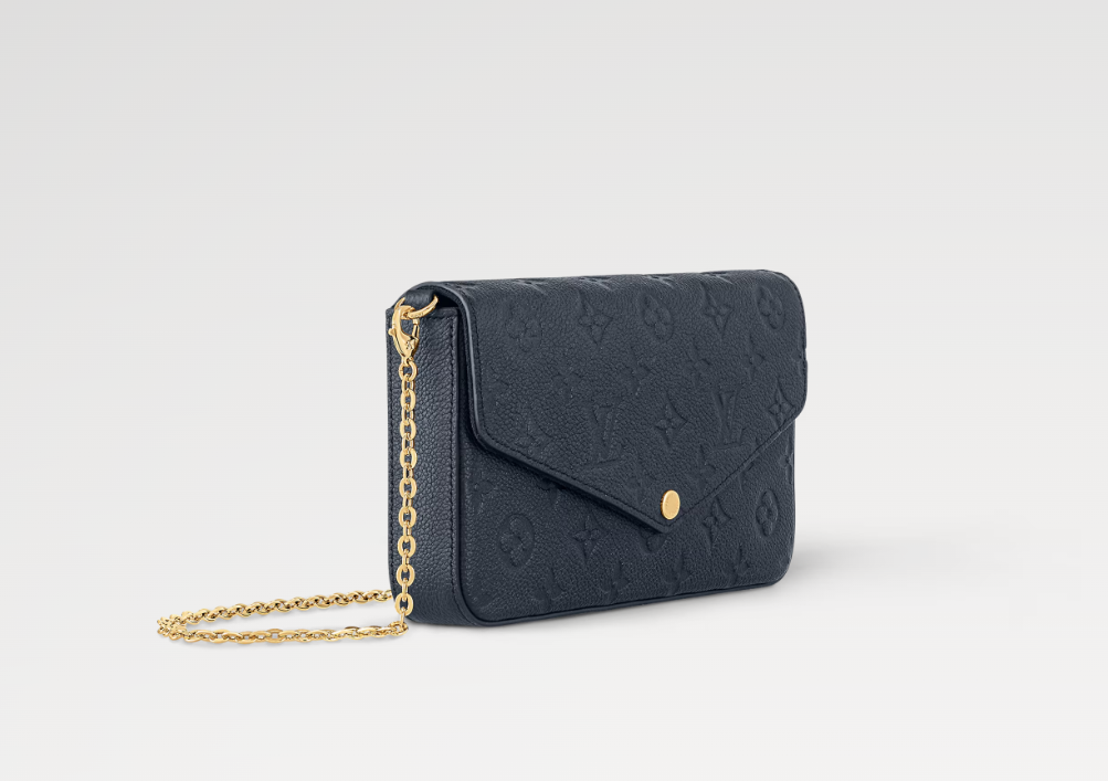 Ava’s Mode Pochette Félicie Monogram Empreinte  Navy