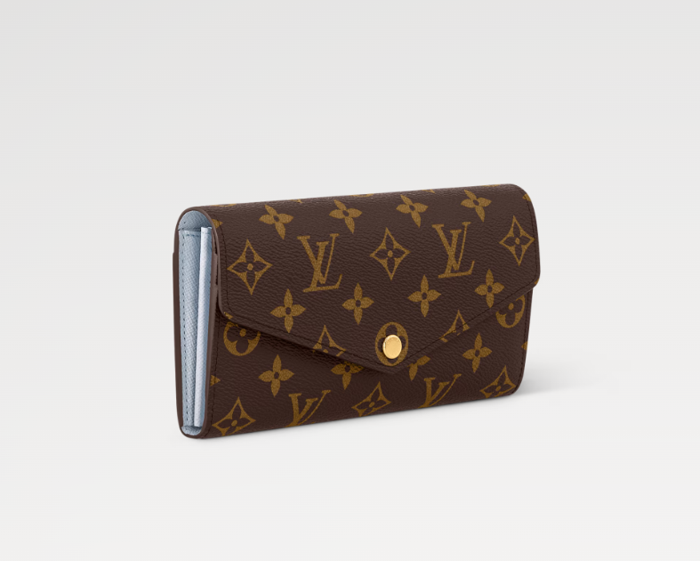 Ava’s Mode SARAH WALLET Monogram Olympe Blue