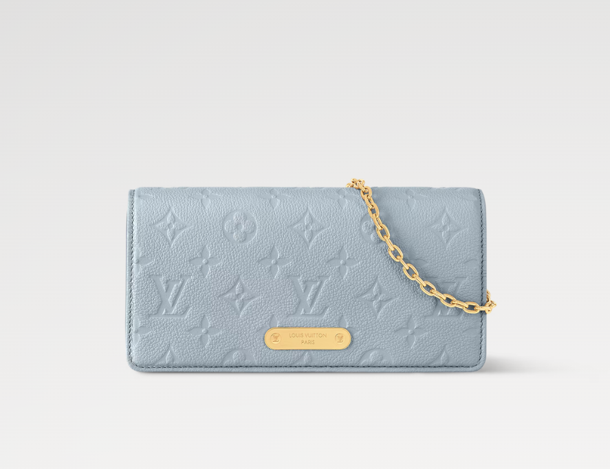 Ava’s Mode Lily Wallet On Chain Blue