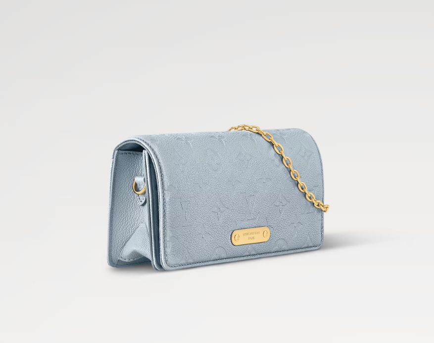 Ava’s Mode Lily Wallet On Chain Blue