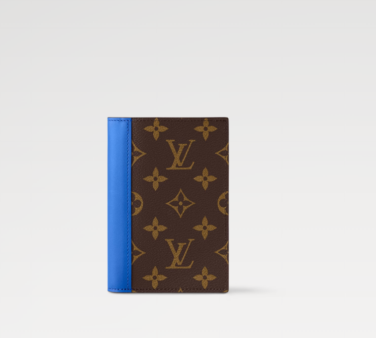 Ava’s Mode PASSPORT COVER Monogram Macassar Blue