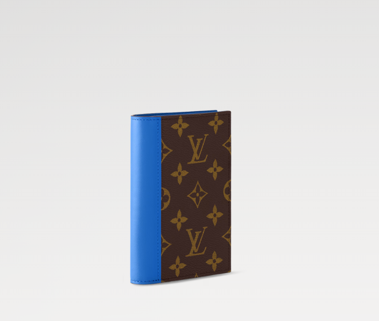 Ava’s Mode PASSPORT COVER Monogram Macassar Blue