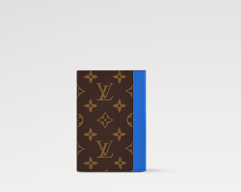 Ava’s Mode PASSPORT COVER Monogram Macassar Blue