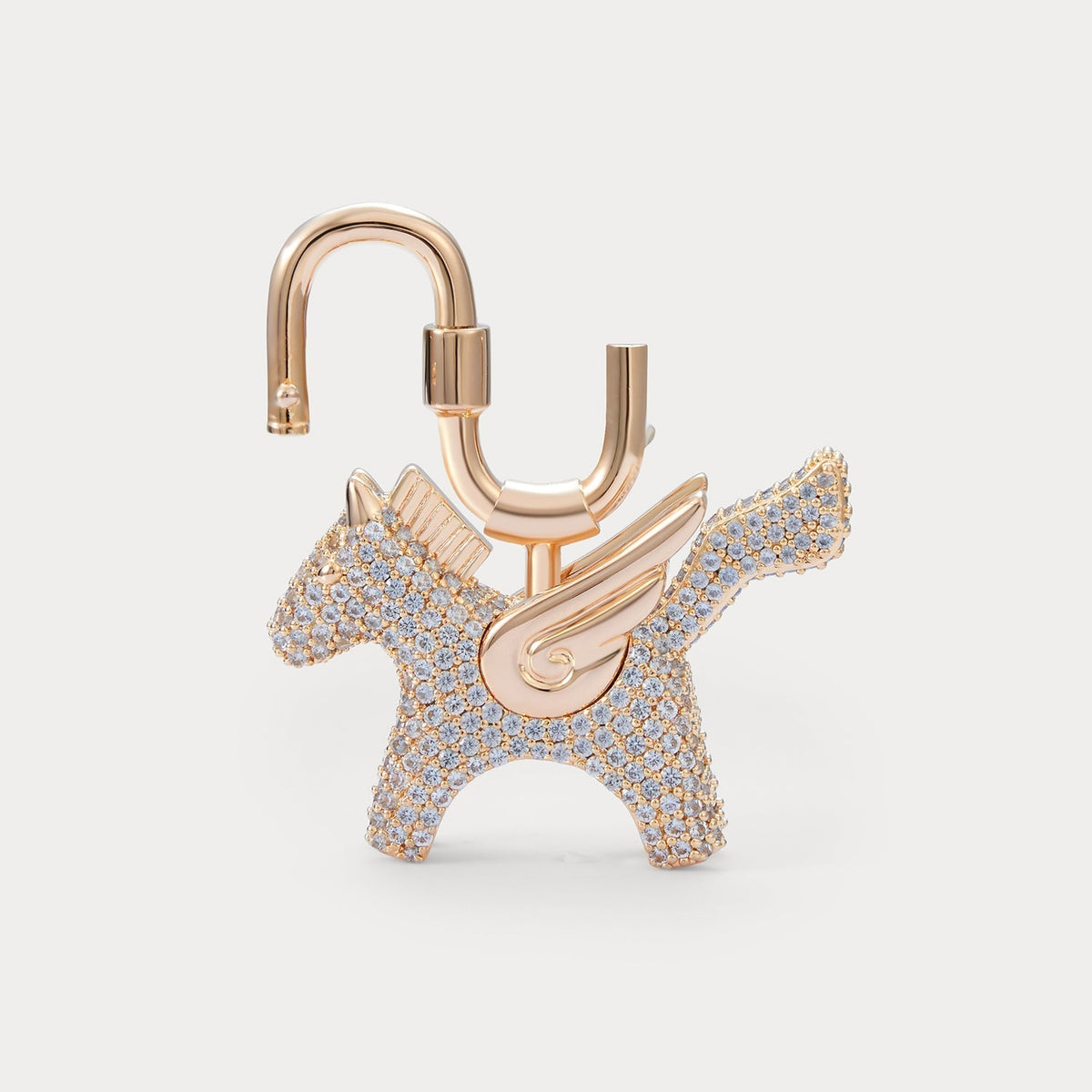 Sparkle Champagne Sea Blue Zircon—Rodeo Pegase Bag Charm