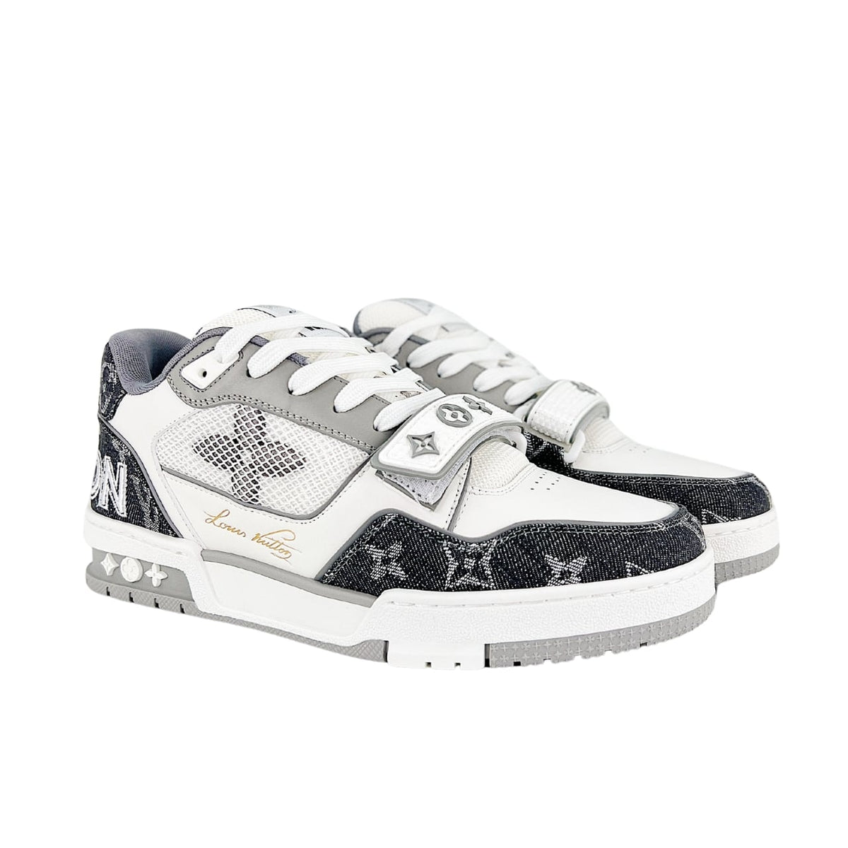 LV LV TRAINER SNEAKERS GREY 1ADF0U