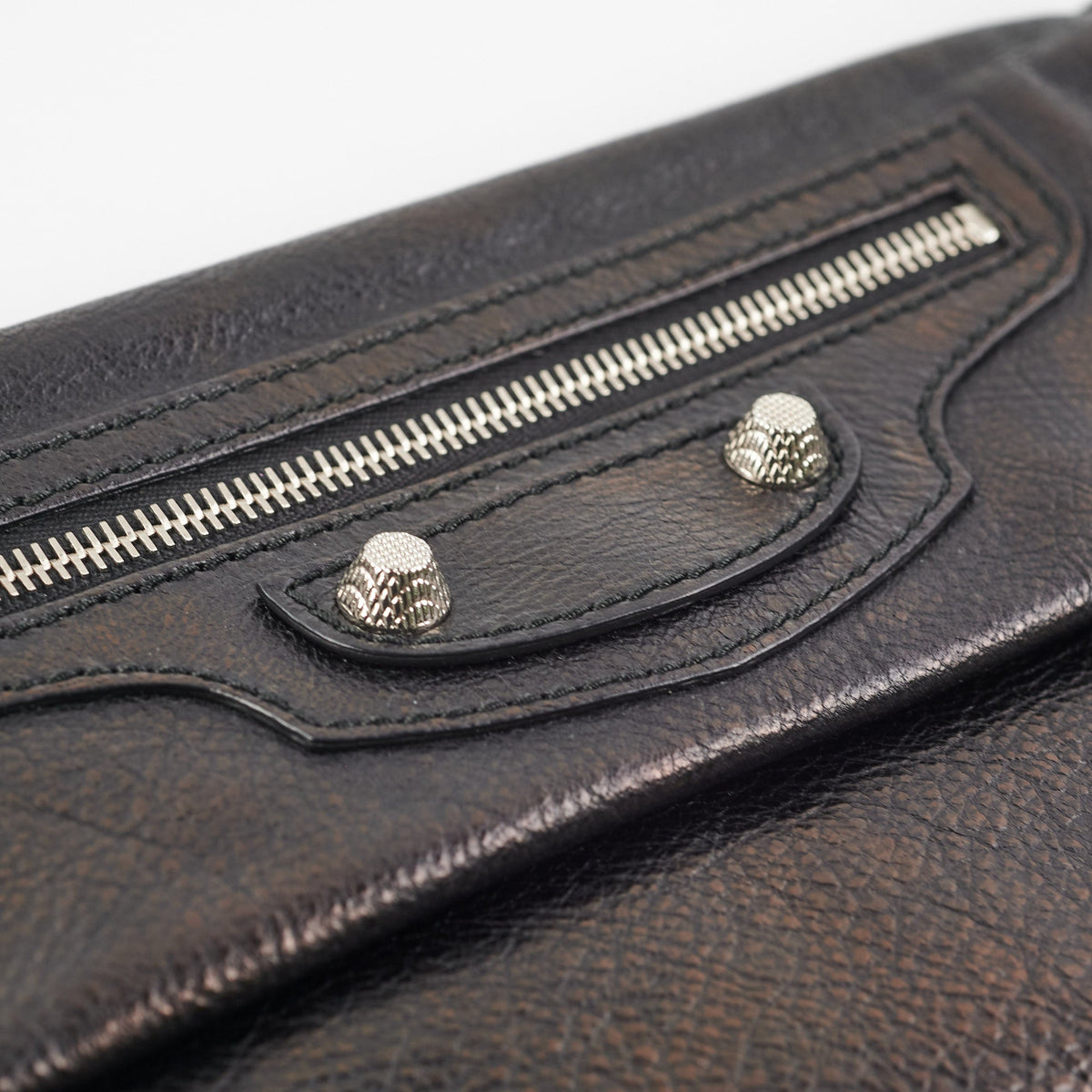 balenciaga City Clutch Black Iridescent