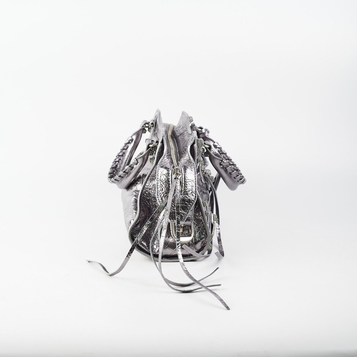 balenciaga Neo Cagole XS Bag Silver