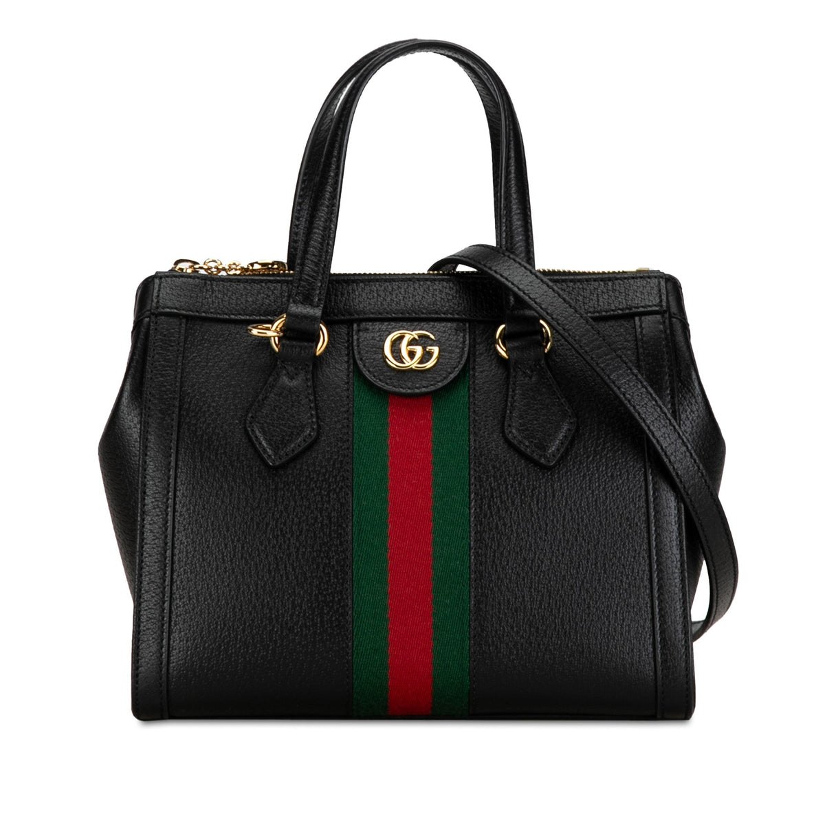 GUCCI Small Leather Ophidia Satchel