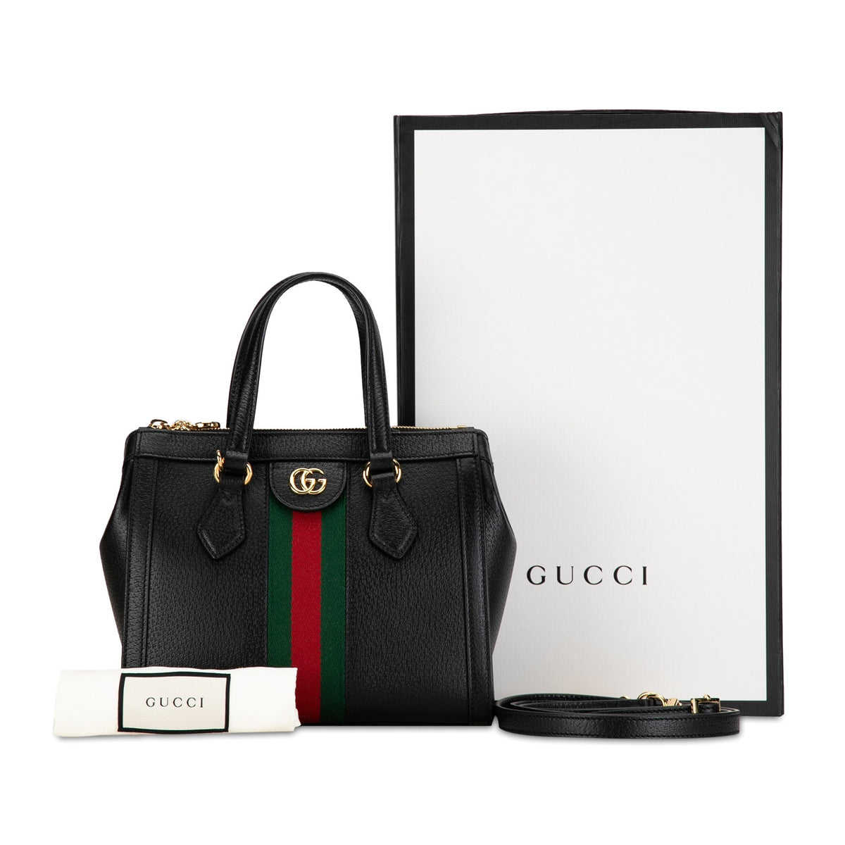 GUCCI Small Leather Ophidia Satchel