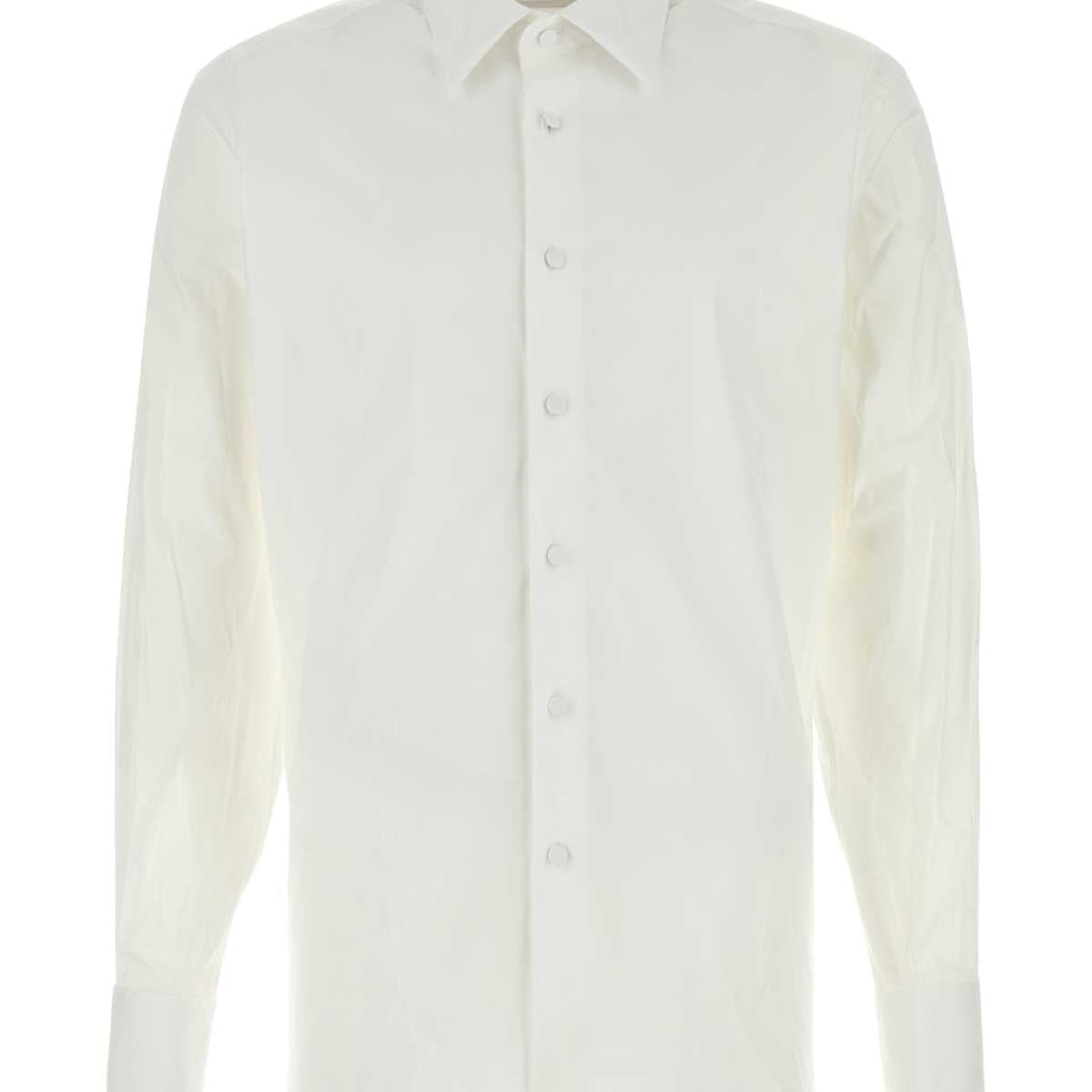 PRADA Stretch Cotton Blend Shirt - SS25 Collection