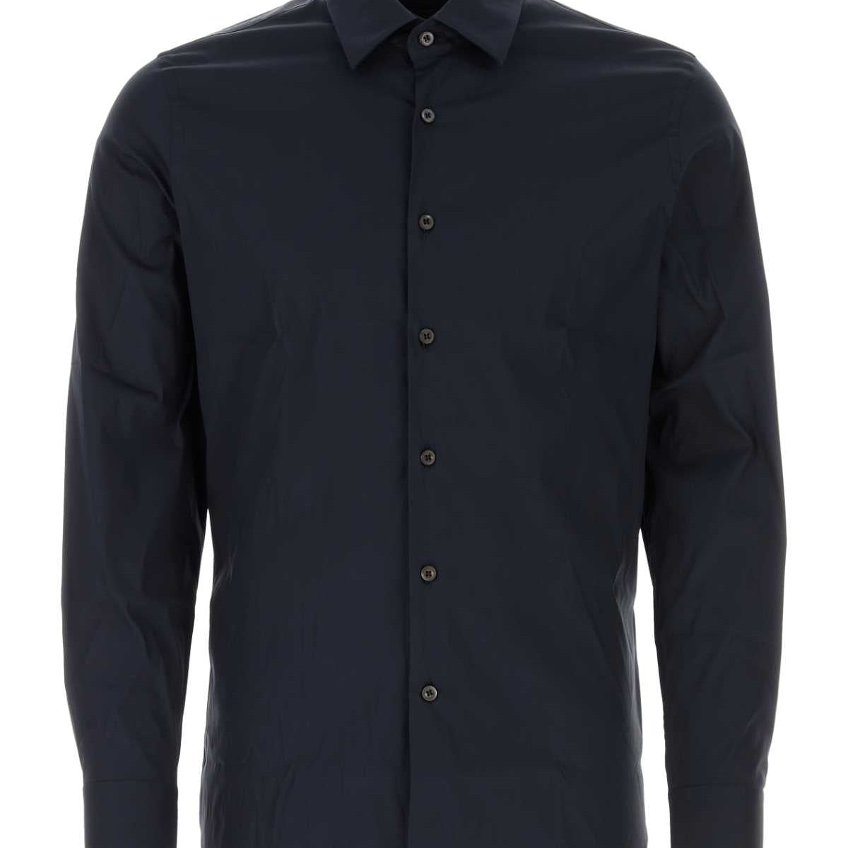 PRADA Men's Stretch Poplin Shirt - FW25 Collection