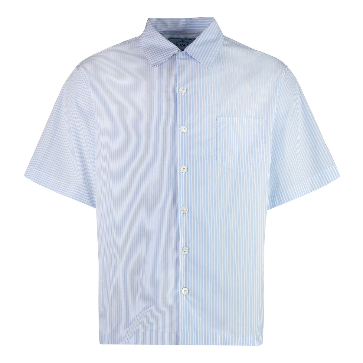 PRADA Striped Mini Poplin Shirt for Men