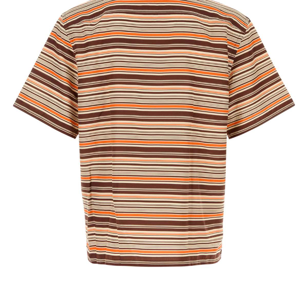 PRADA Embroidered Cotton Blend Shirt for Men - FW25