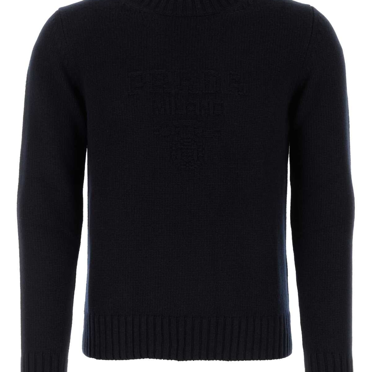 PRADA Wool Blend Pullover Sweater for Men