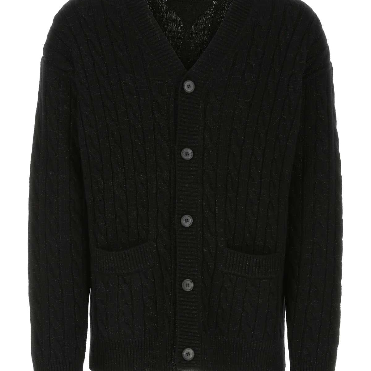 PRADA Oversized Wool Blend Cardigan for Men
