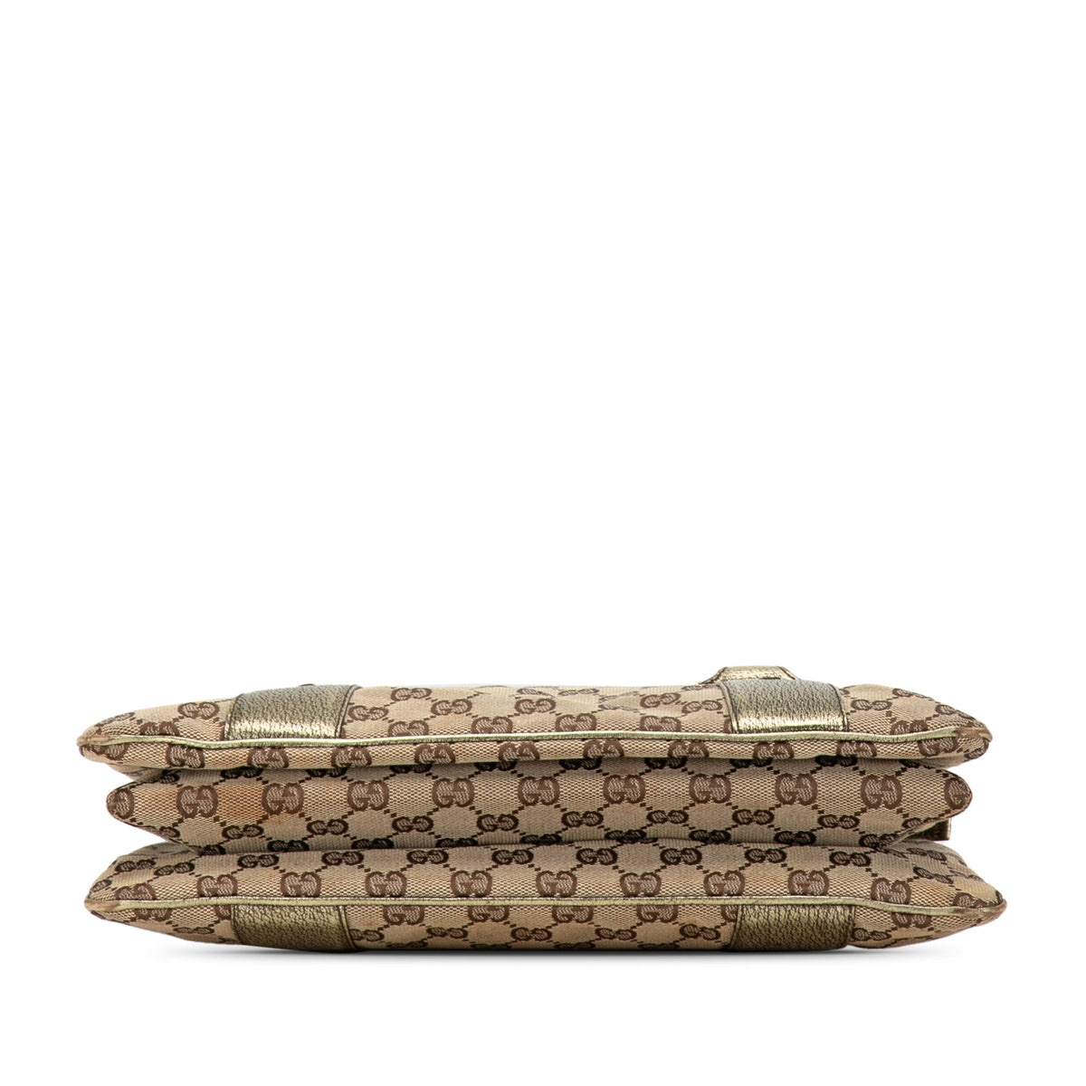 GUCCI GG Canvas Metal Bamboo Handbag