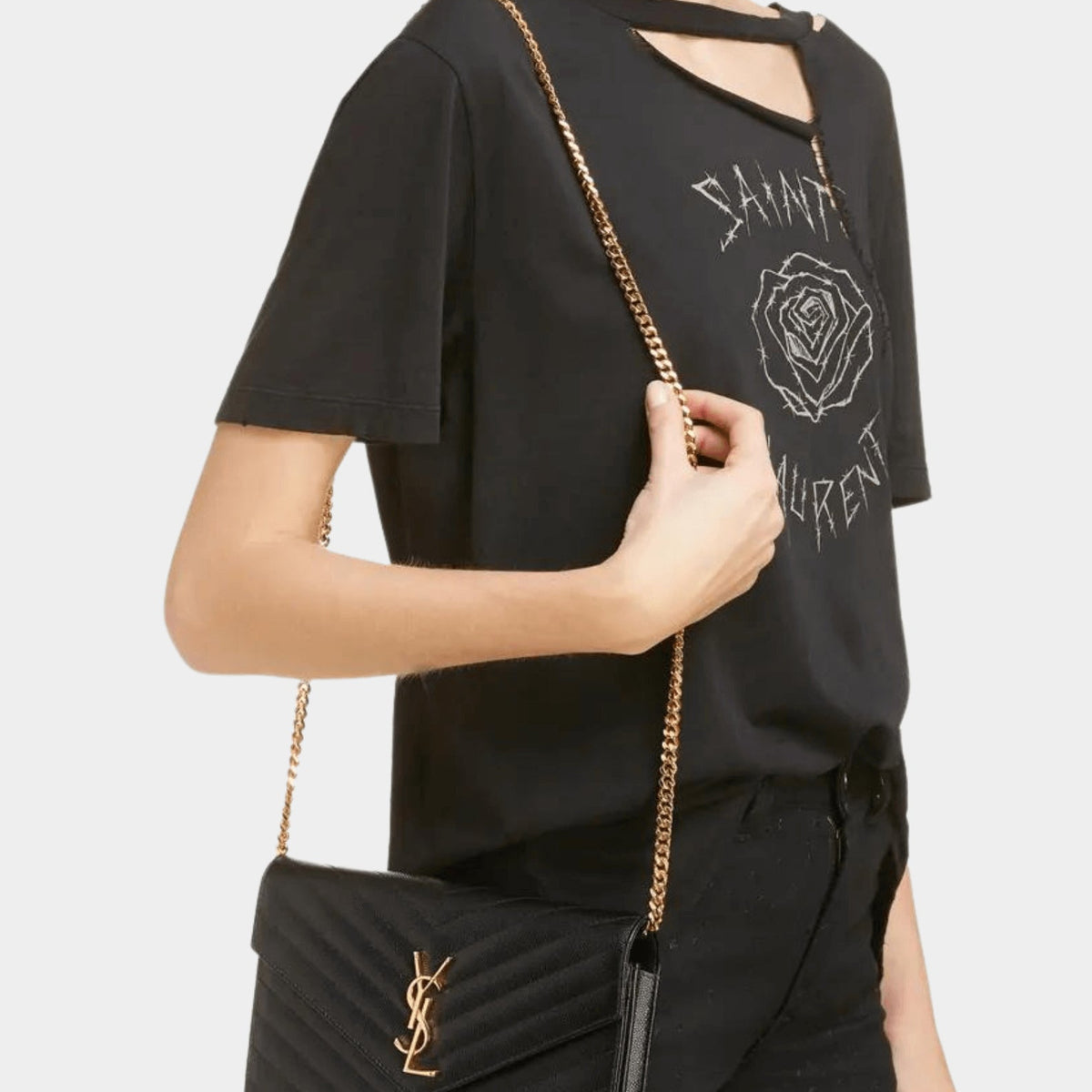 YSL Monogram Chain Wallet