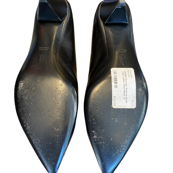 Alumnae Black Vamp Pointy Heels |US10|IT41|